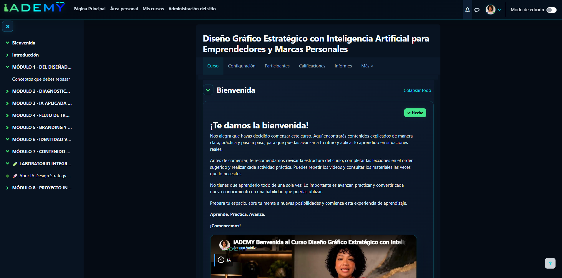 Curso demo iADEMY