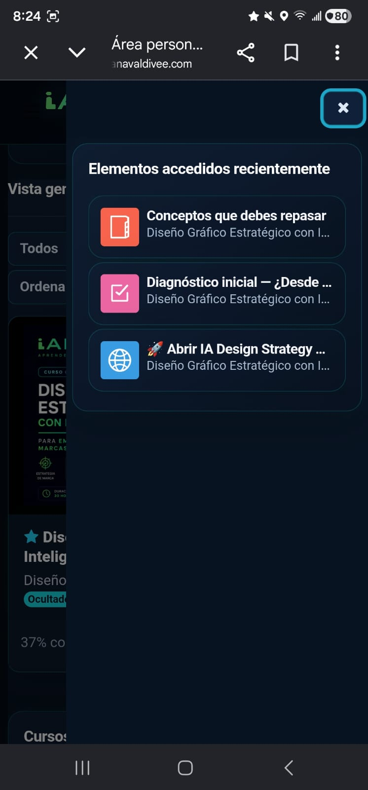 Elementos recientes